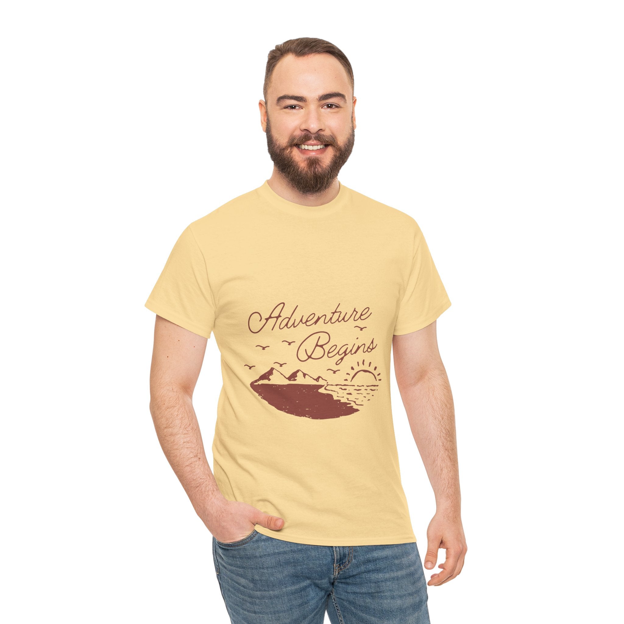 Adventure Begins Unisex Heavy Cotton Tee