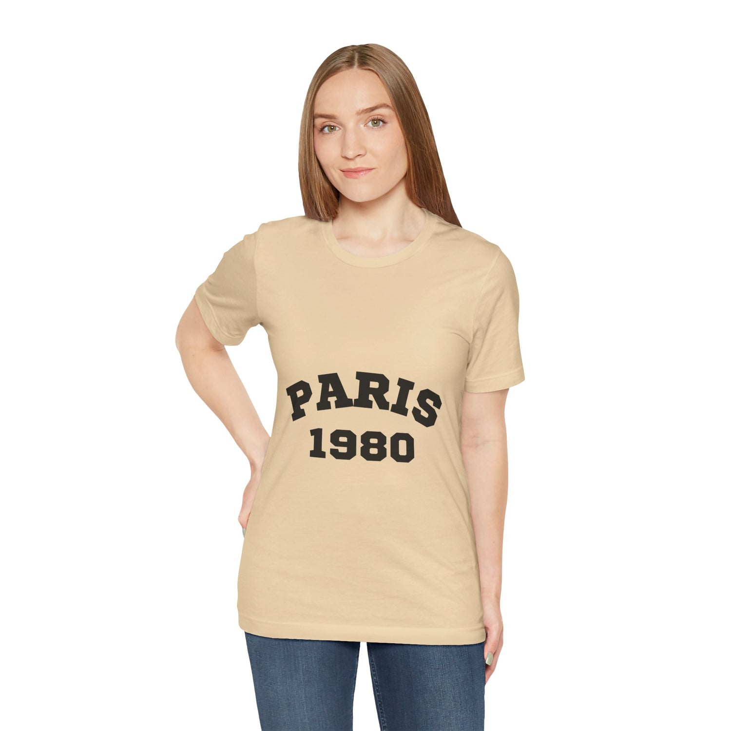 Paris 1980 Unisex Jersey Short Sleeve Tee