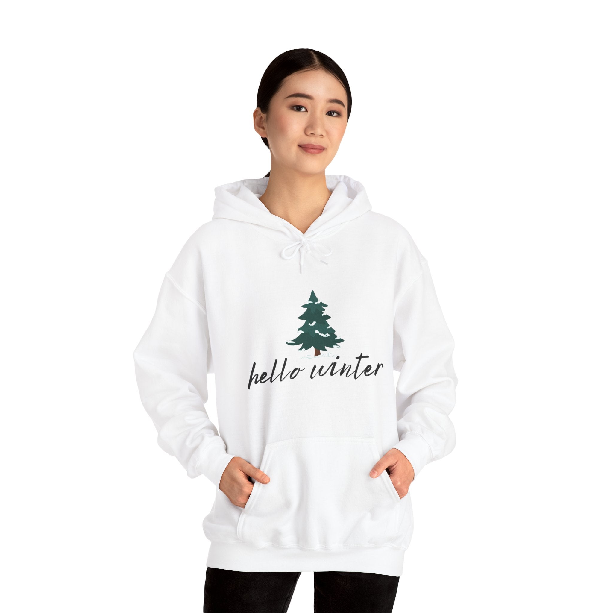 Hello Winter Unisex Heavy Blend™ Hooded Sweatshirt