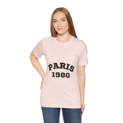 Paris 1980 Unisex Jersey Short Sleeve Tee