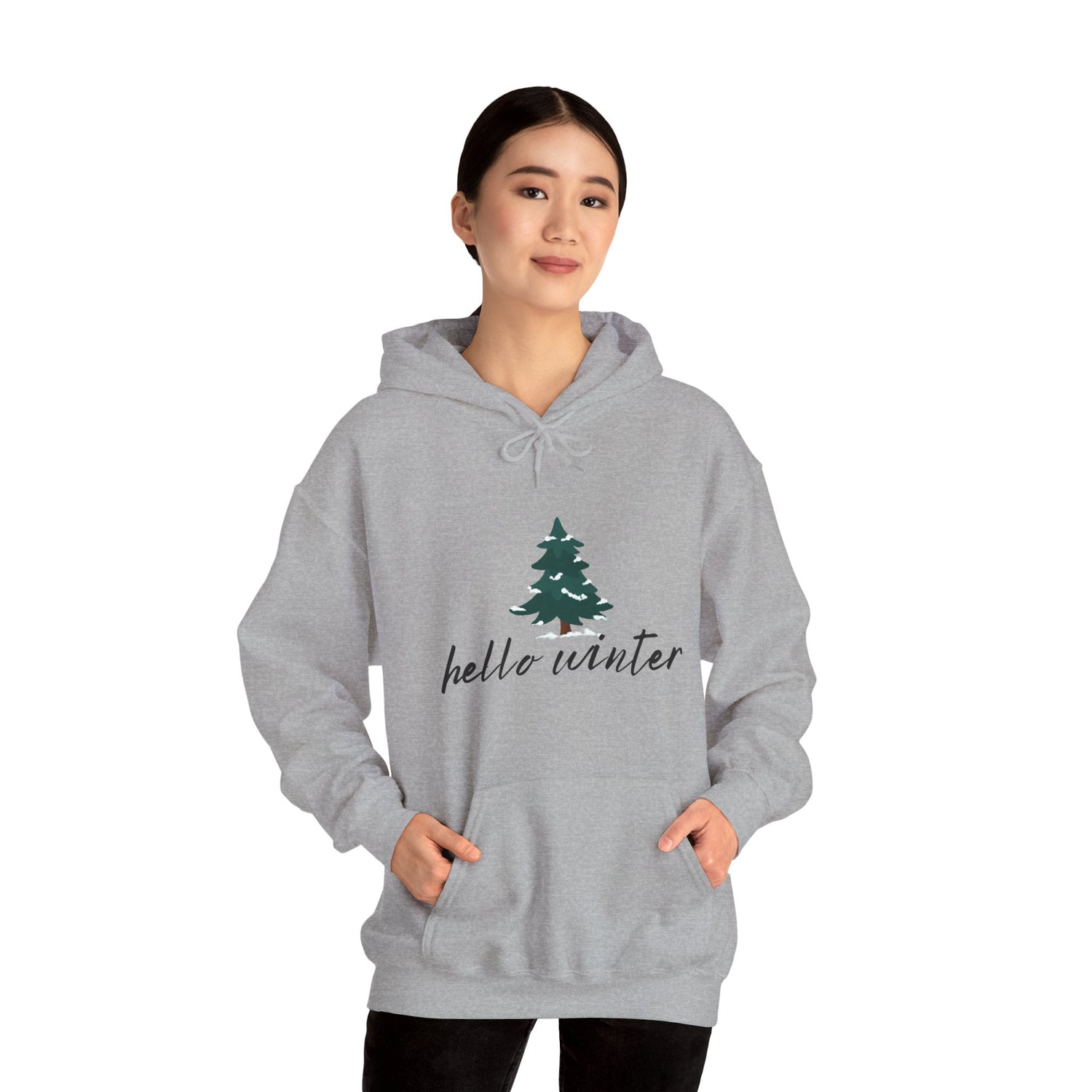 Hello Winter Unisex Heavy Blend™ Hooded Sweatshirt