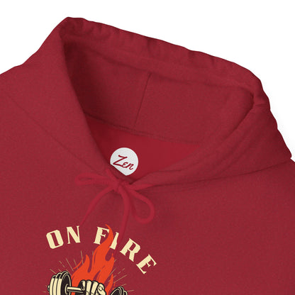 On Fire Workout Unisex Heavy Blend™ Hooded Sweatshirt