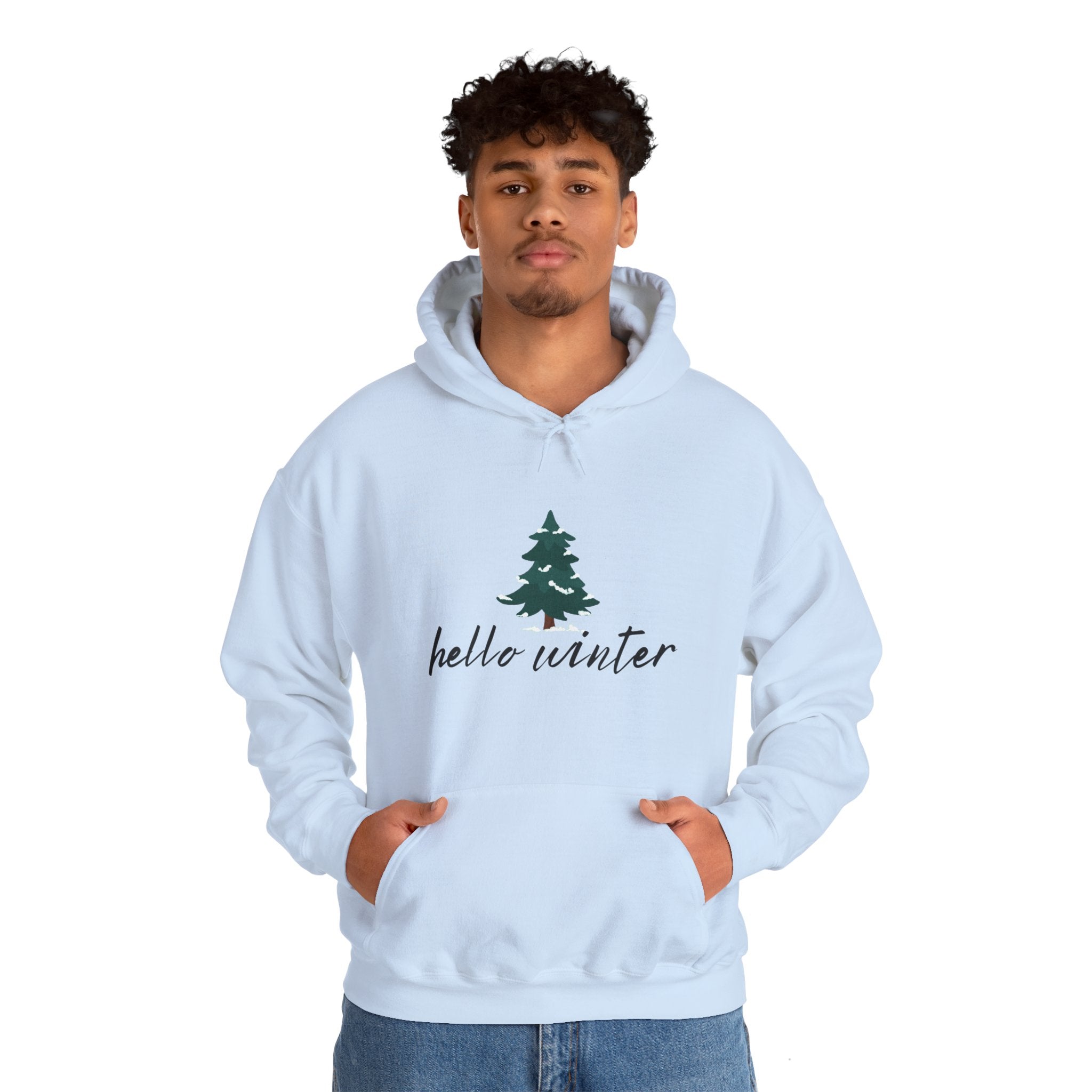 Hello Winter Unisex Heavy Blend™ Hooded Sweatshirt