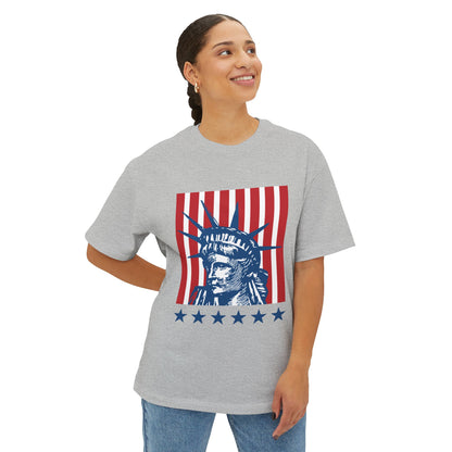 USA Liberty Unisex Oversized Boxy Tee