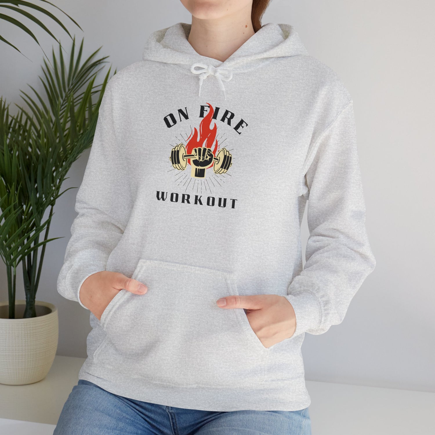 On Fire Workout Unisex Heavy Blend™ Hooded Sweatshirt