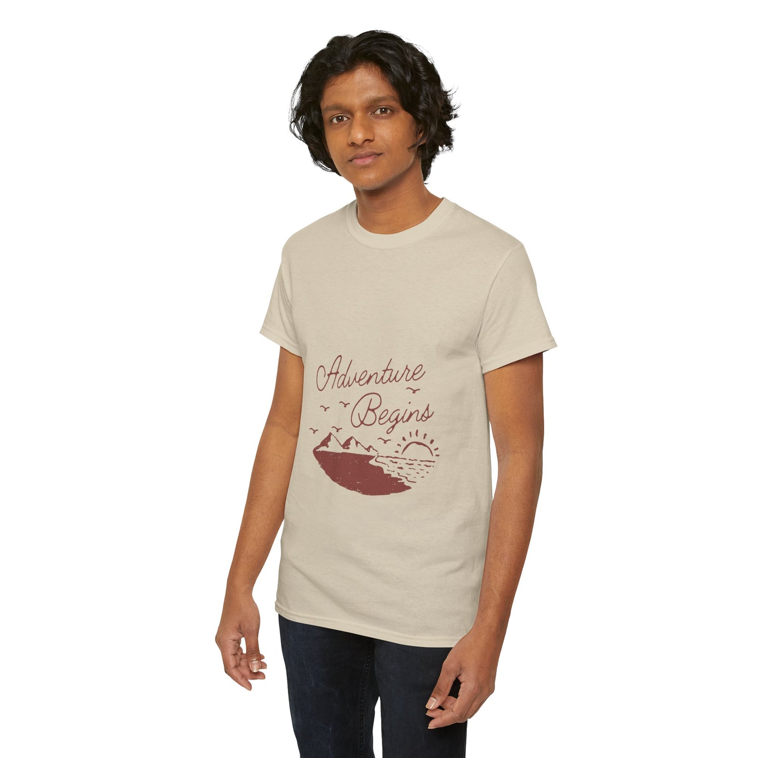 Adventure Begins Unisex Heavy Cotton Tee