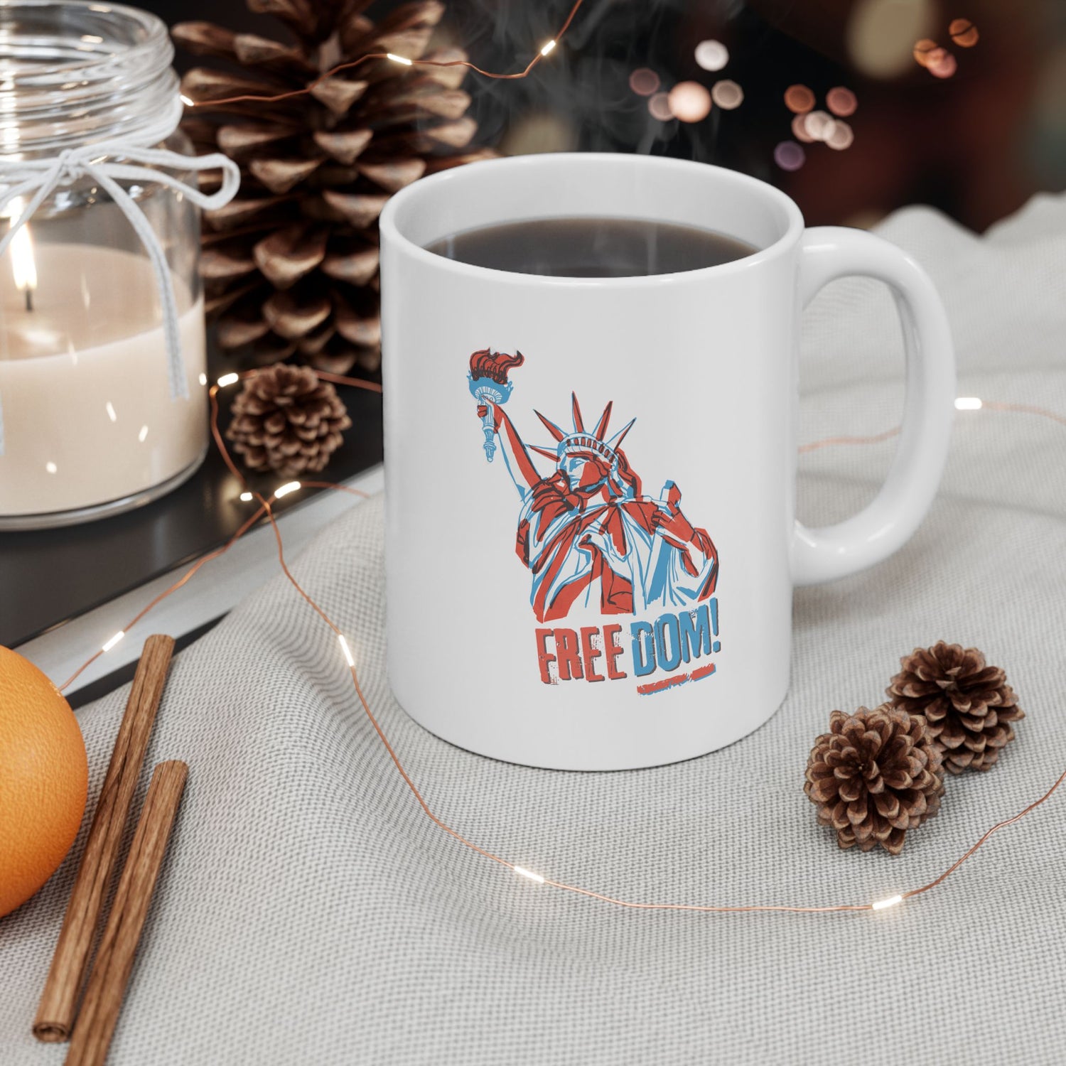 USA Freedom Ceramic Mug, (11oz, 15oz)