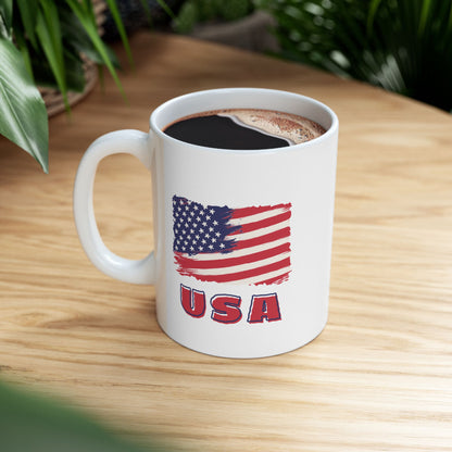 USA Ceramic Mug, (11oz, 15oz)