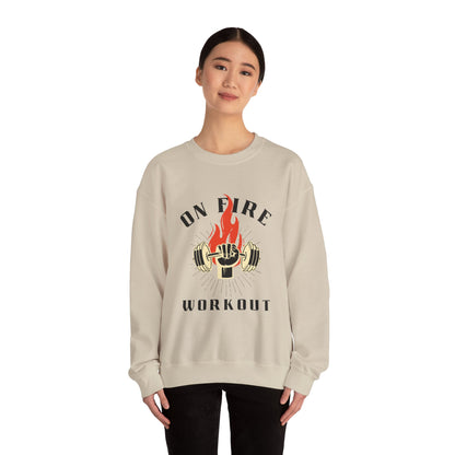 On Fire Workout Heavy Blend™ Crewneck Sweatshirt