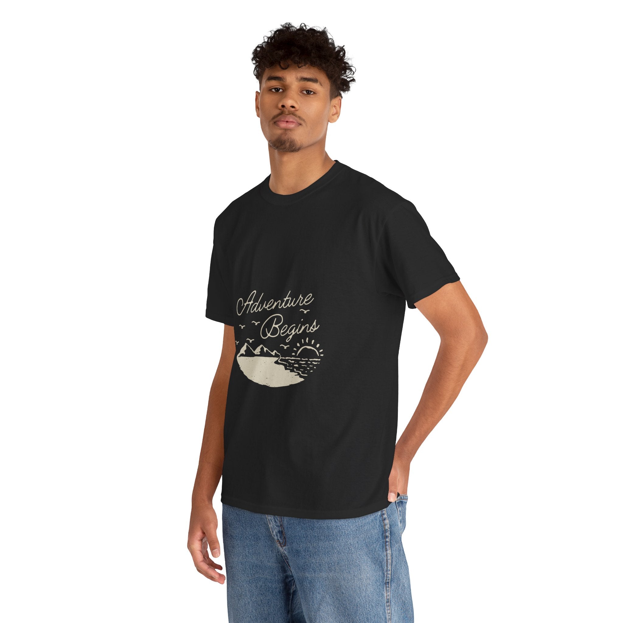 Adventure Begins Unisex Heavy Cotton Tee