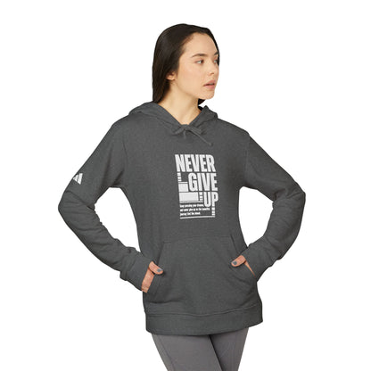 Never Give Up adidas Unisex Fleece Hoodie