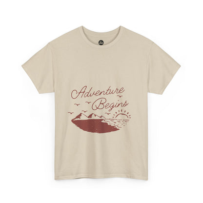 Adventure Begins Unisex Heavy Cotton Tee