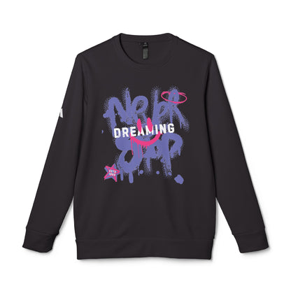 Never Stop Dreaming adidas Unisex Fleece Crewneck Sweatshirt