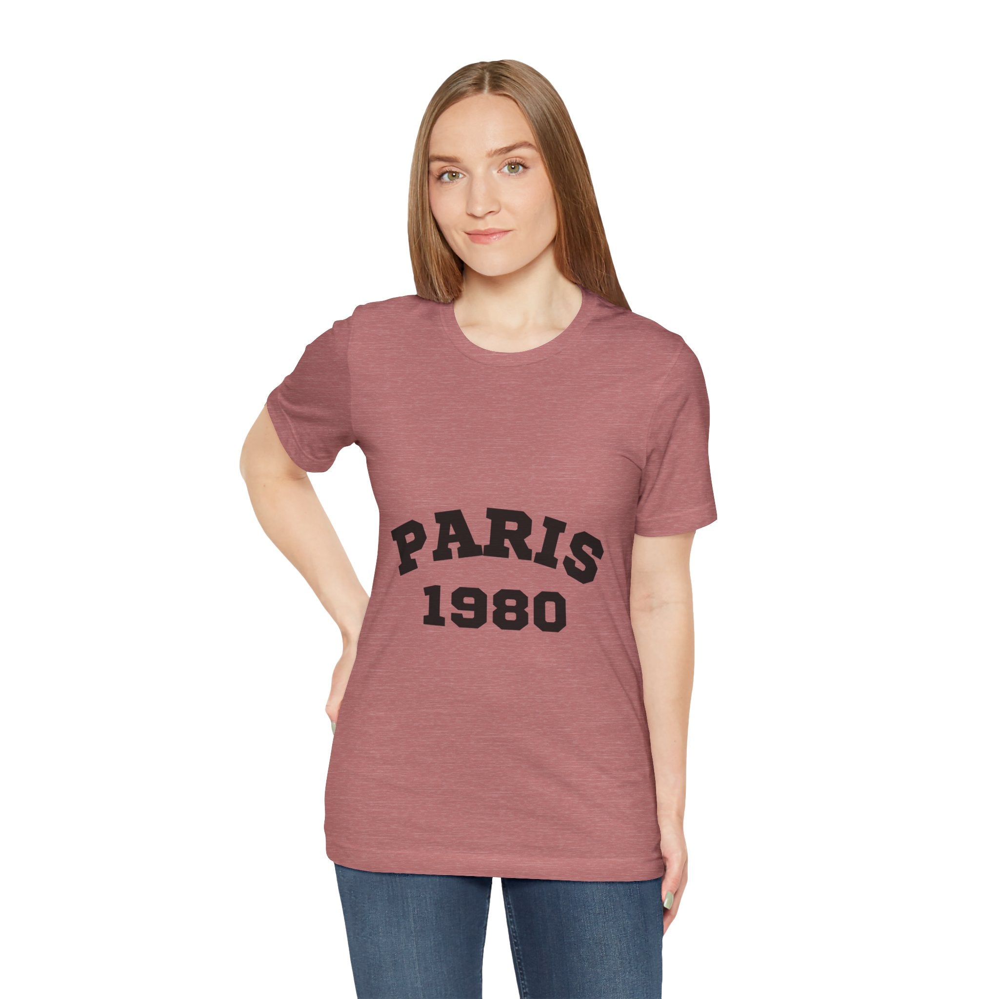 Paris 1980 Unisex Jersey Short Sleeve Tee