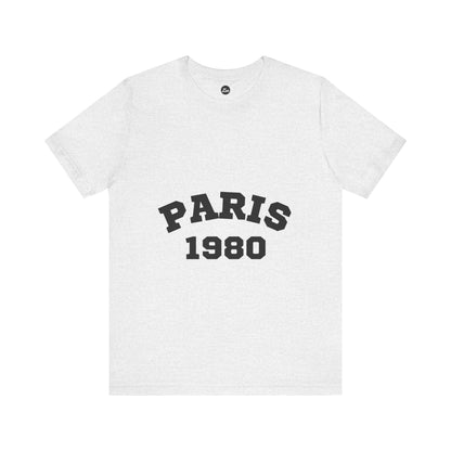 Paris 1980 Unisex Jersey Short Sleeve Tee