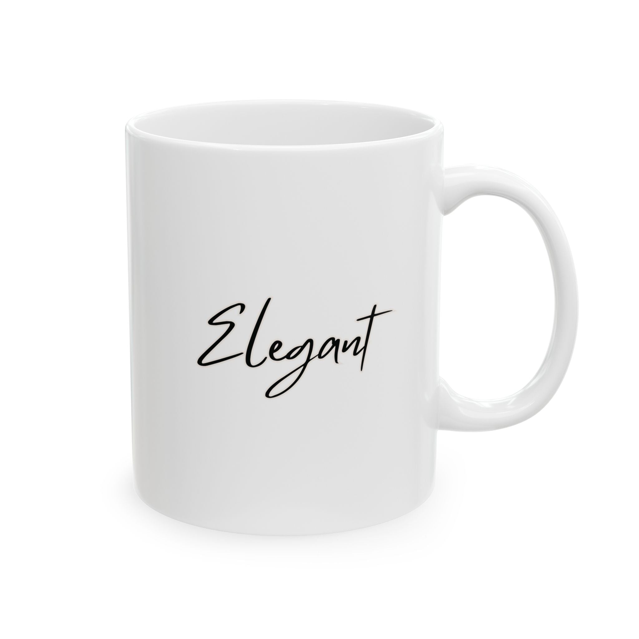 Elegant Ceramic Mug, (11oz, 15oz)