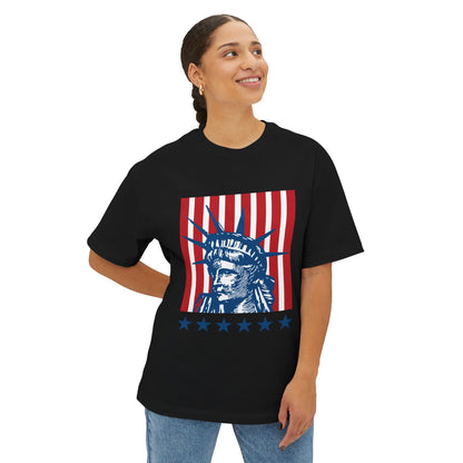 USA Liberty Unisex Oversized Boxy Tee