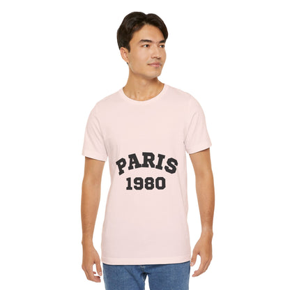 Paris 1980 Unisex Jersey Short Sleeve Tee