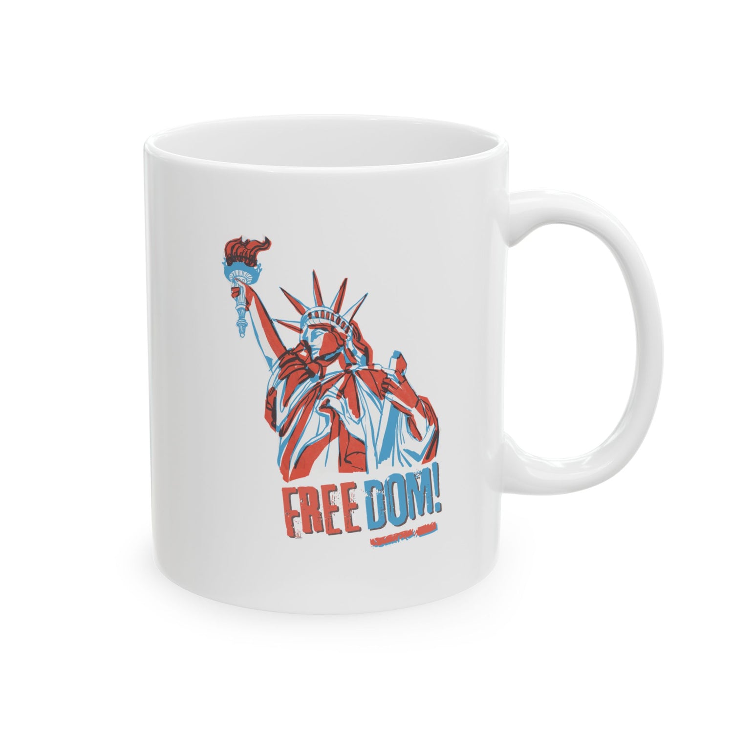 USA Freedom Ceramic Mug, (11oz, 15oz)