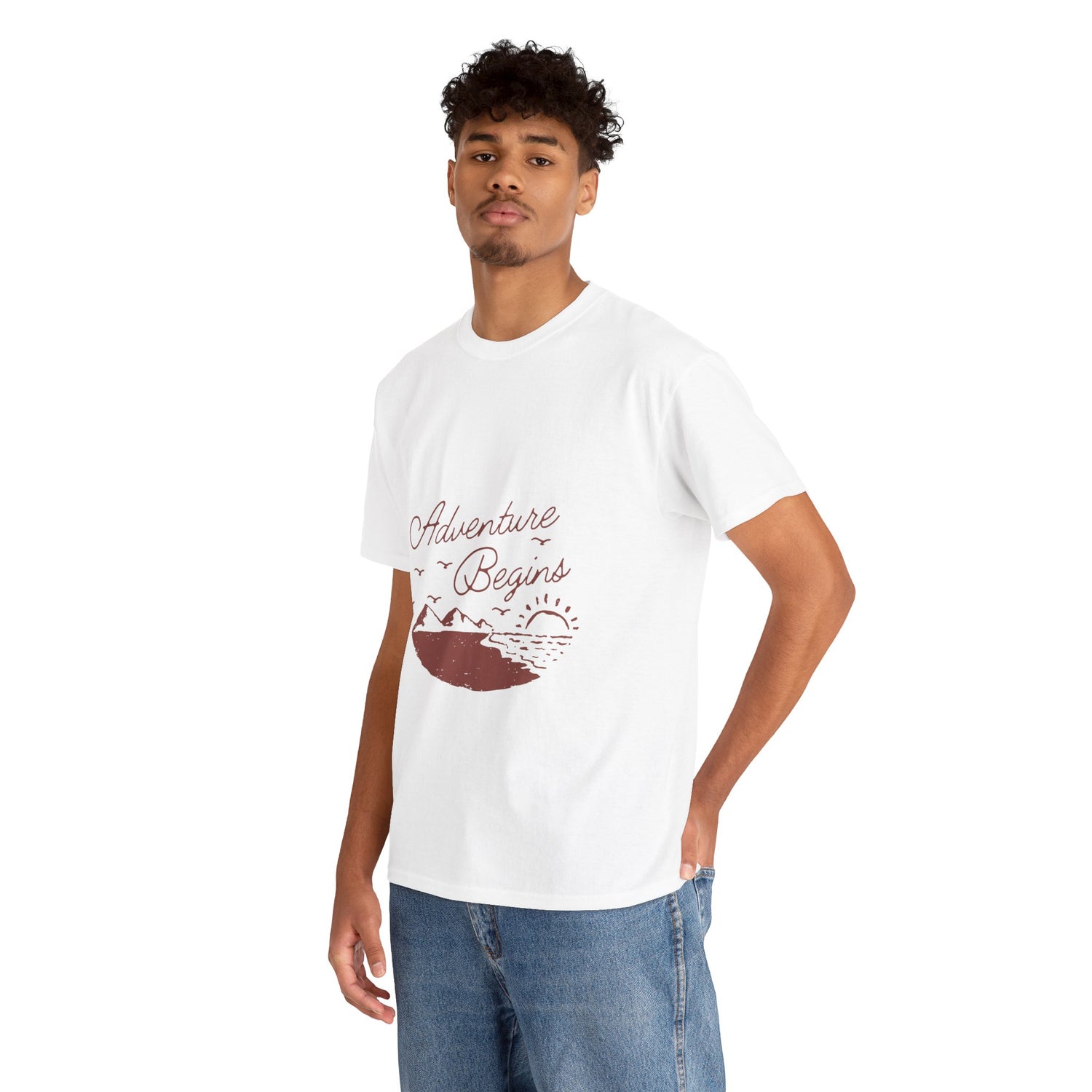 Adventure Begins Unisex Heavy Cotton Tee