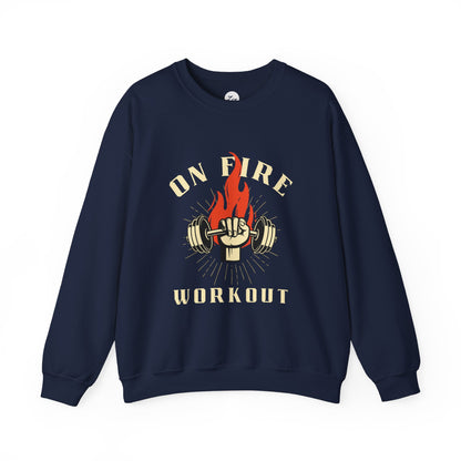 On Fire Workout Heavy Blend™ Crewneck Sweatshirt