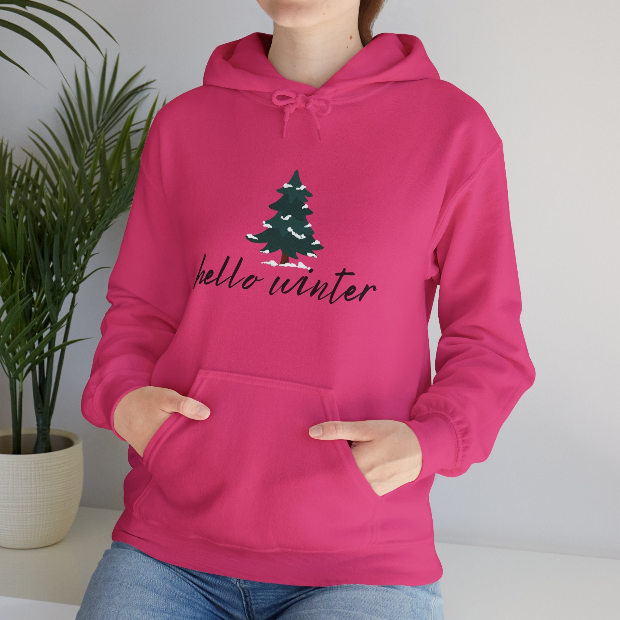 Hello Winter Unisex Heavy Blend™ Hooded Sweatshirt