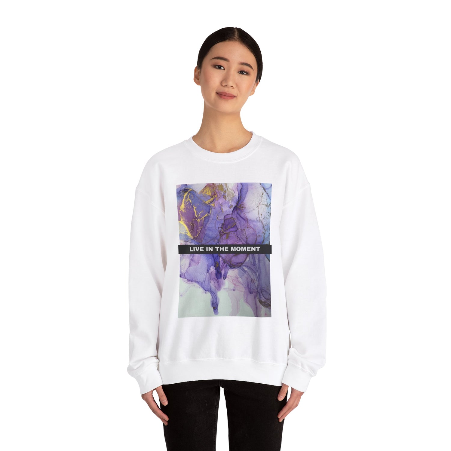 Live in the Moment Unisex Heavy Blend™ Crewneck Sweatshirt