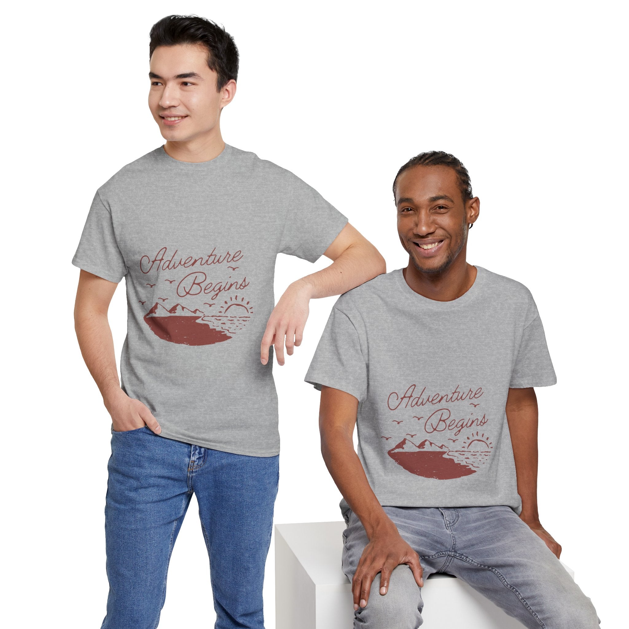 Adventure Begins Unisex Heavy Cotton Tee