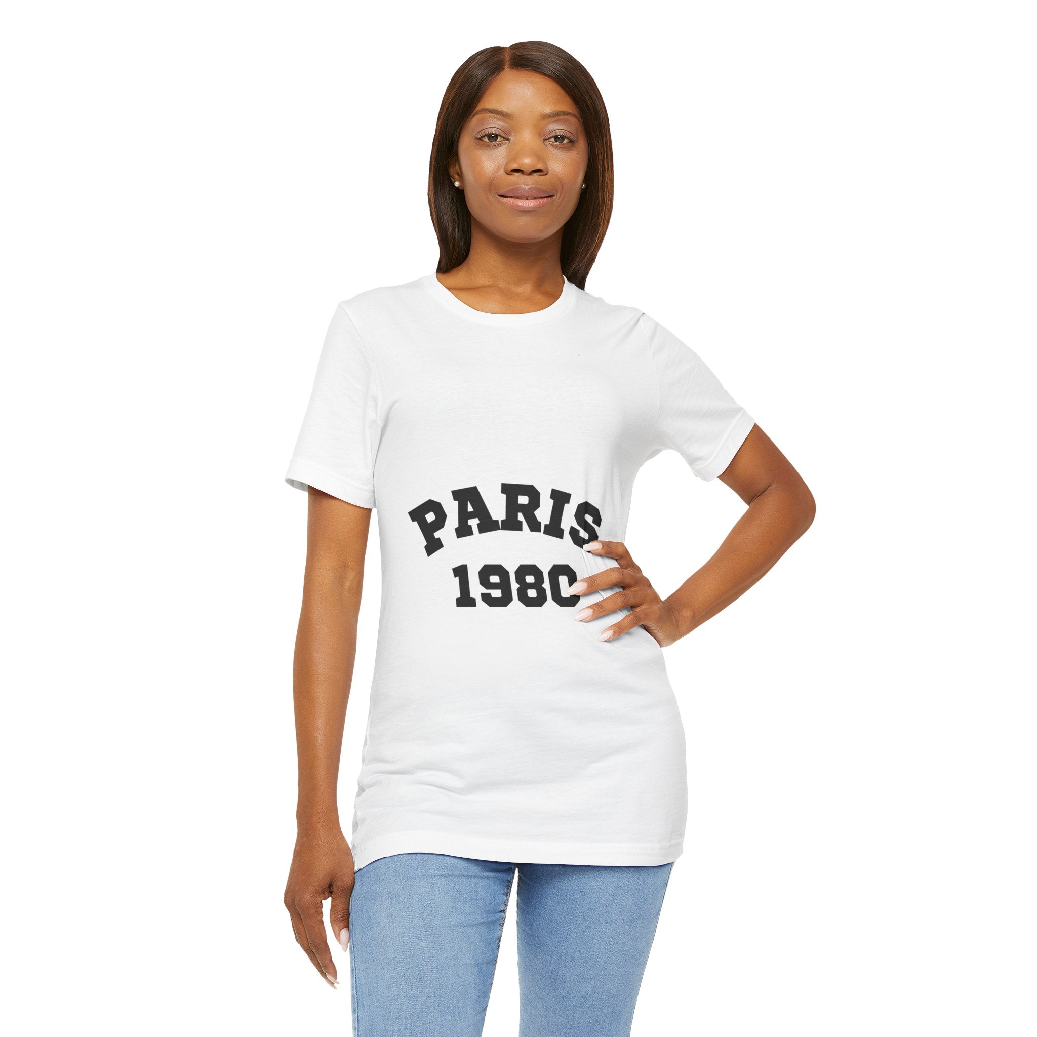 Paris 1980 Unisex Jersey Short Sleeve Tee