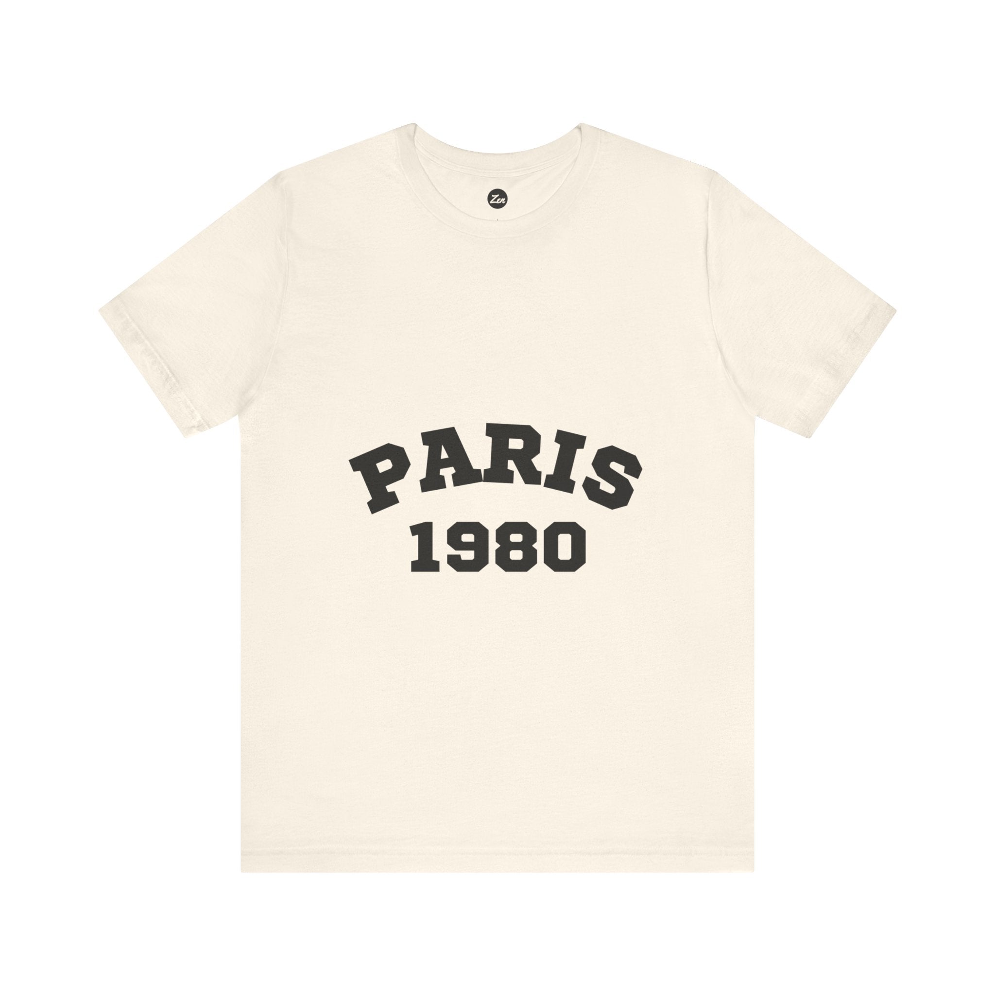 Paris 1980 Unisex Jersey Short Sleeve Tee