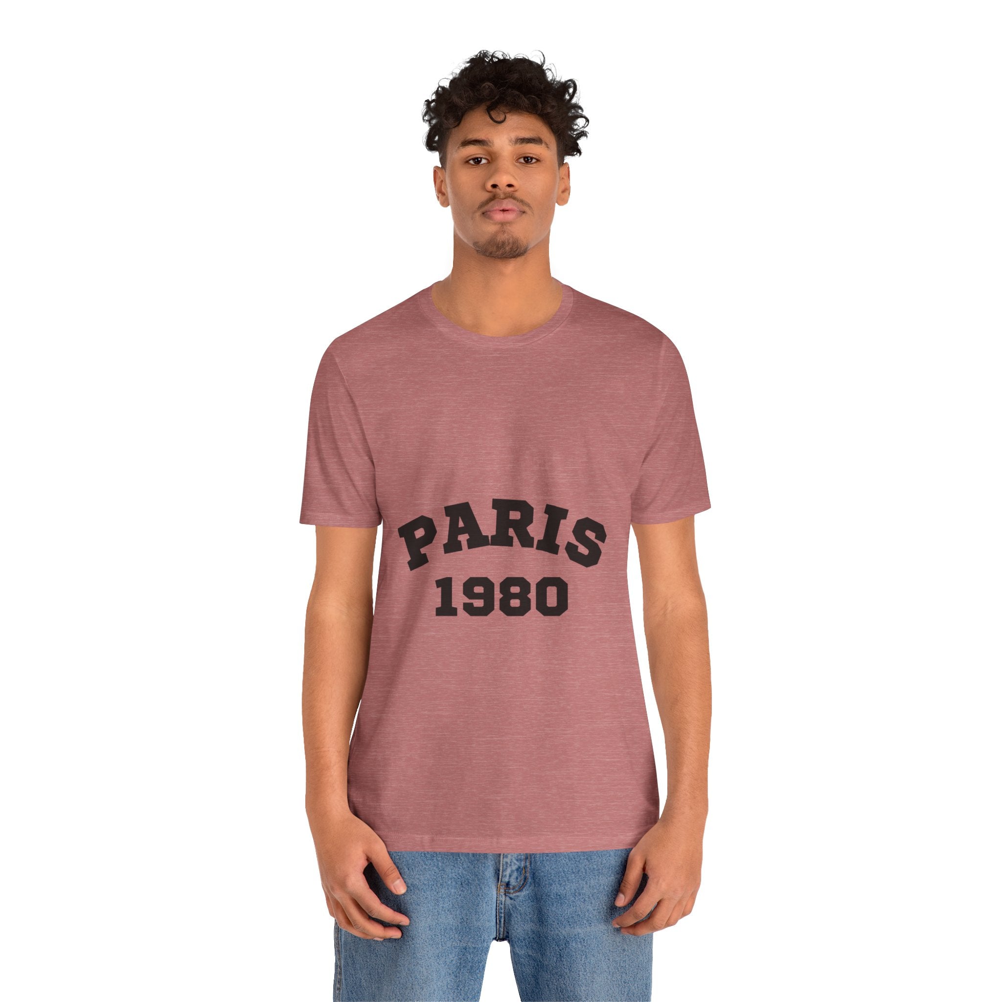 Paris 1980 Unisex Jersey Short Sleeve Tee