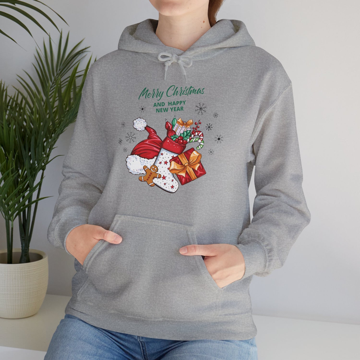 Merry Christmas Unisex Heavy Blend™ Hooded Sweatshirt