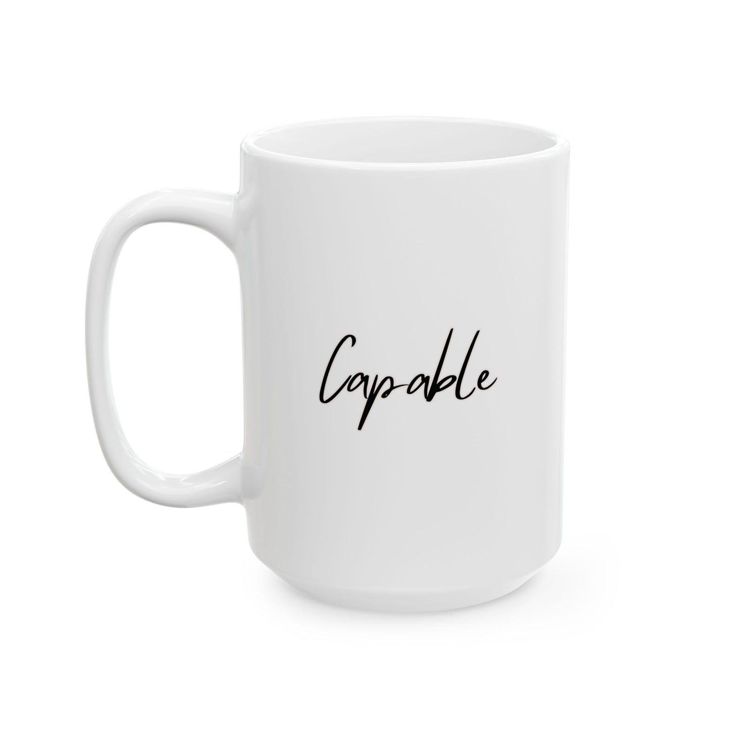 Capable Ceramic Mug, (11oz, 15oz)