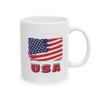 USA Ceramic Mug, (11oz, 15oz)