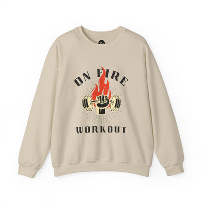 On Fire Workout Heavy Blend™ Crewneck Sweatshirt