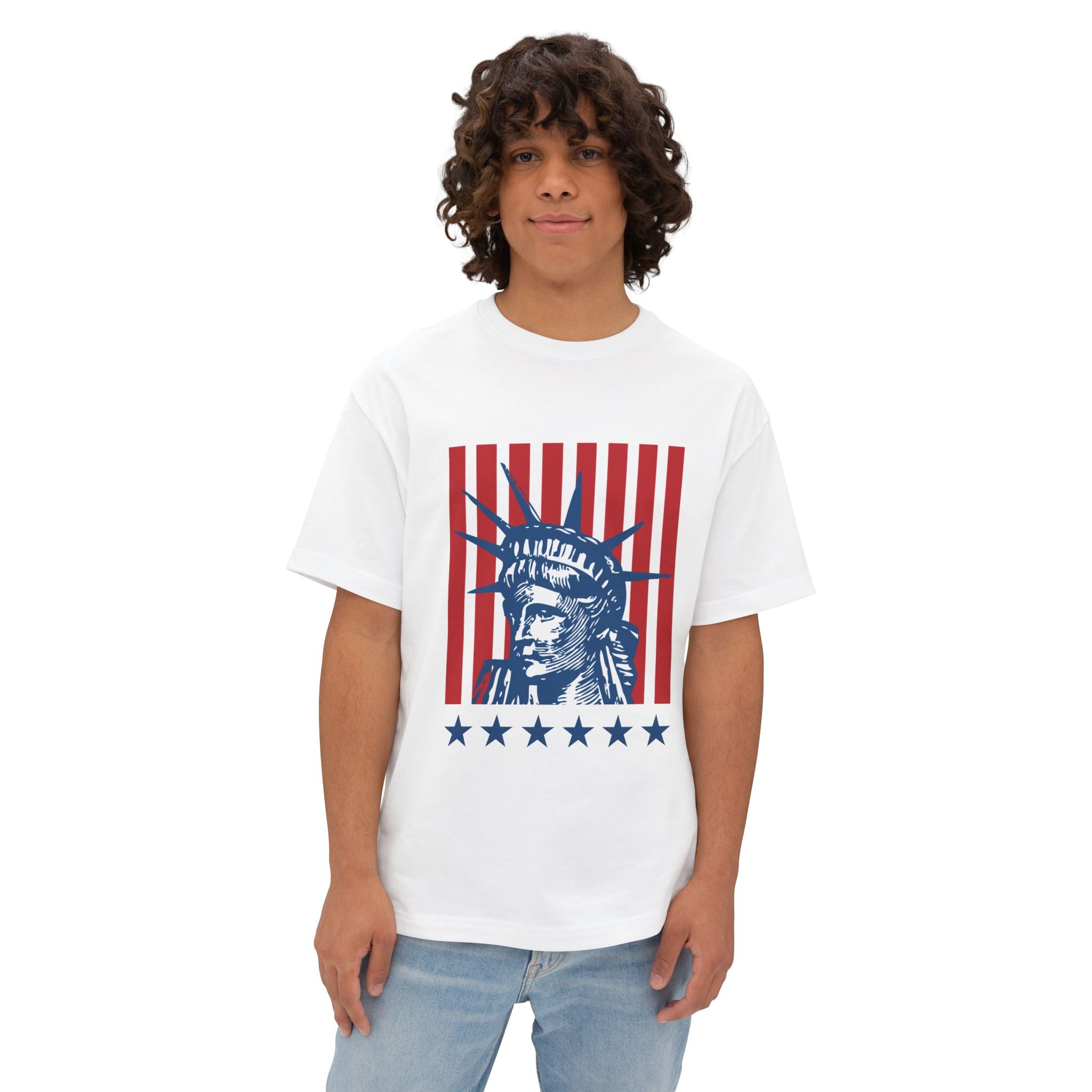 USA Liberty Unisex Oversized Boxy Tee