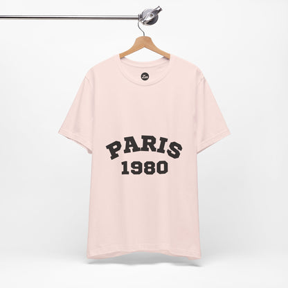 Paris 1980 Unisex Jersey Short Sleeve Tee