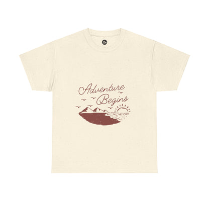 Adventure Begins Unisex Heavy Cotton Tee