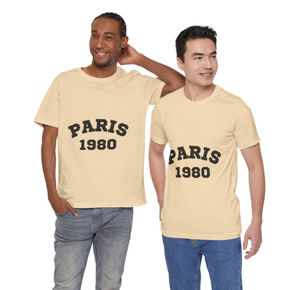 Paris 1980 Unisex Jersey Short Sleeve Tee