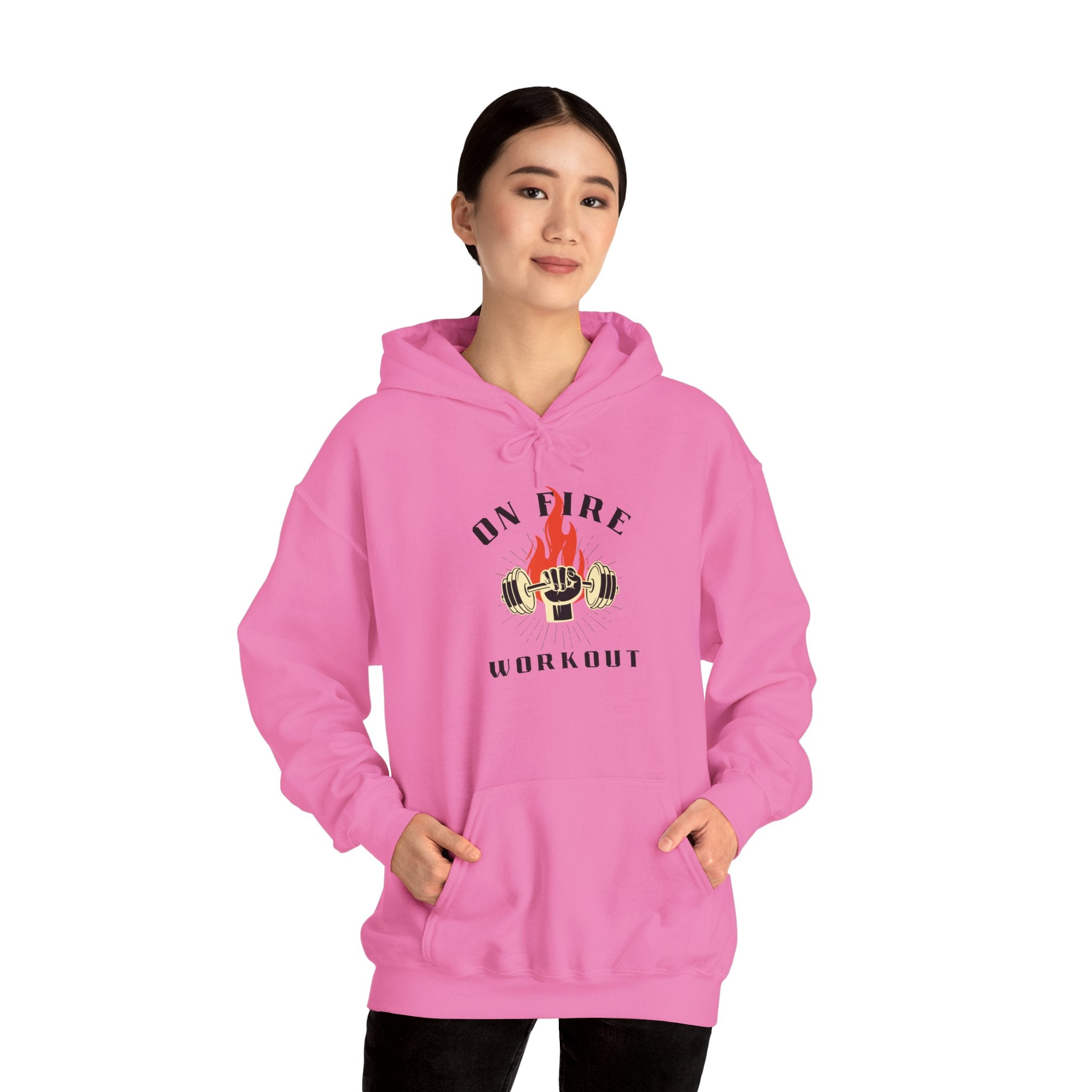 On Fire Workout Unisex Heavy Blend™ Hooded Sweatshirt