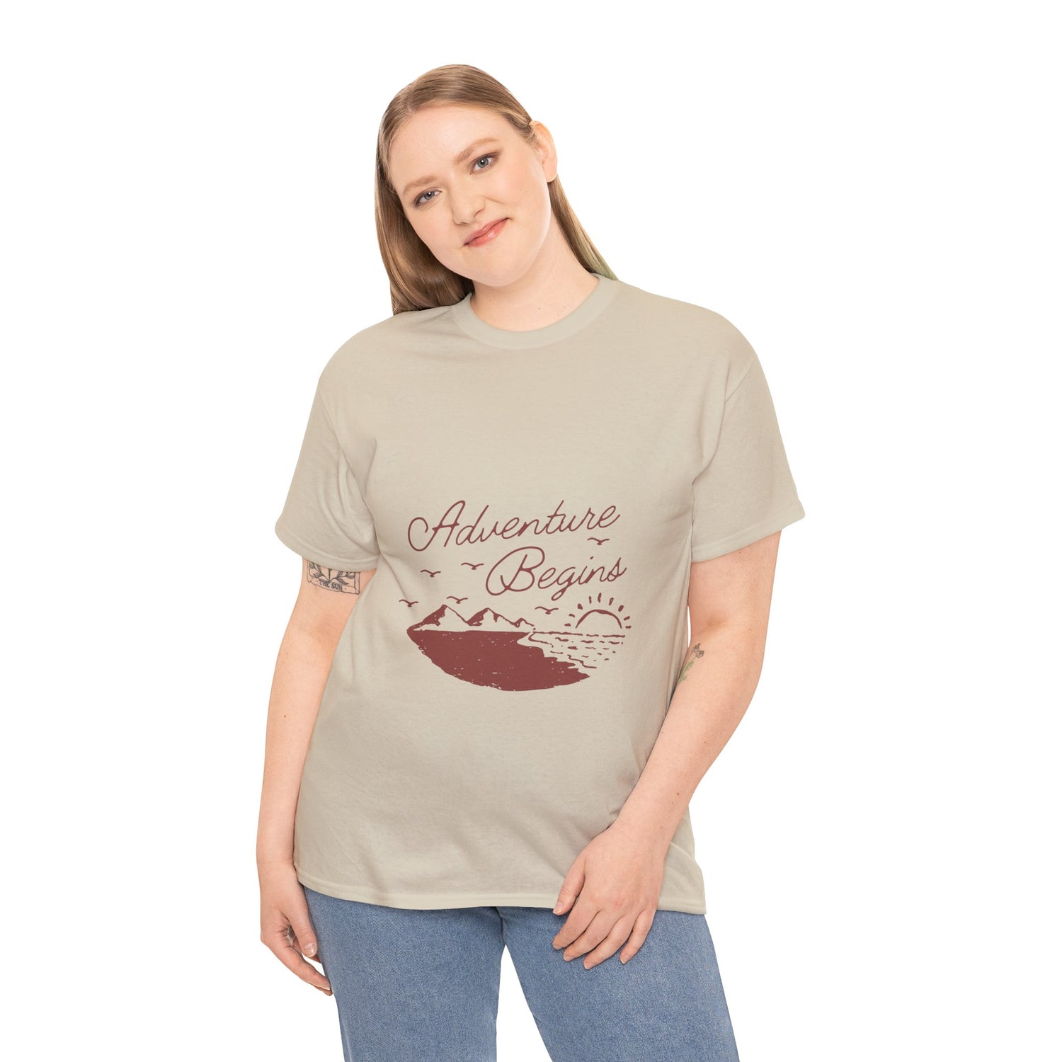 Adventure Begins Unisex Heavy Cotton Tee