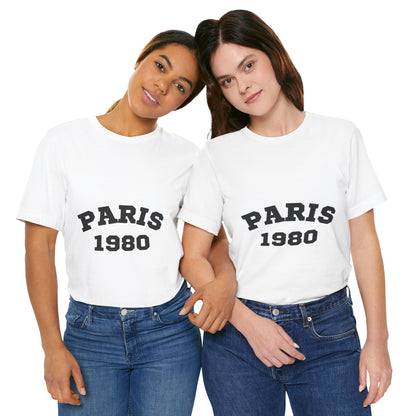 Paris 1980 Unisex Jersey Short Sleeve Tee