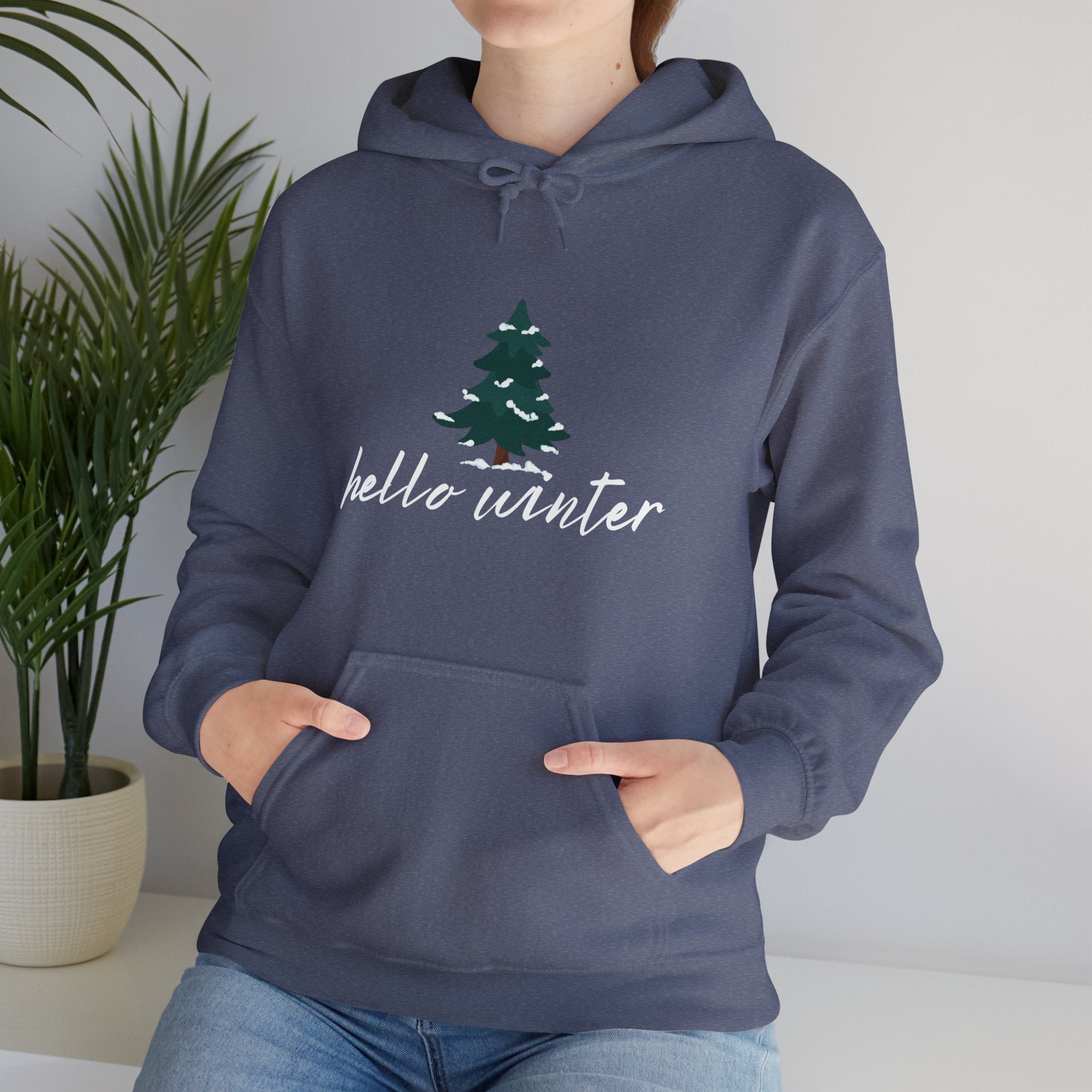 Hello Winter Unisex Heavy Blend™ Hooded Sweatshirt