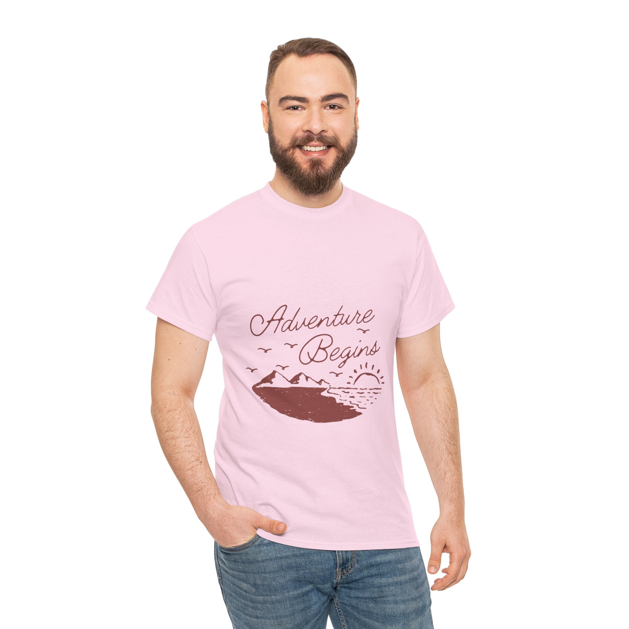 Adventure Begins Unisex Heavy Cotton Tee