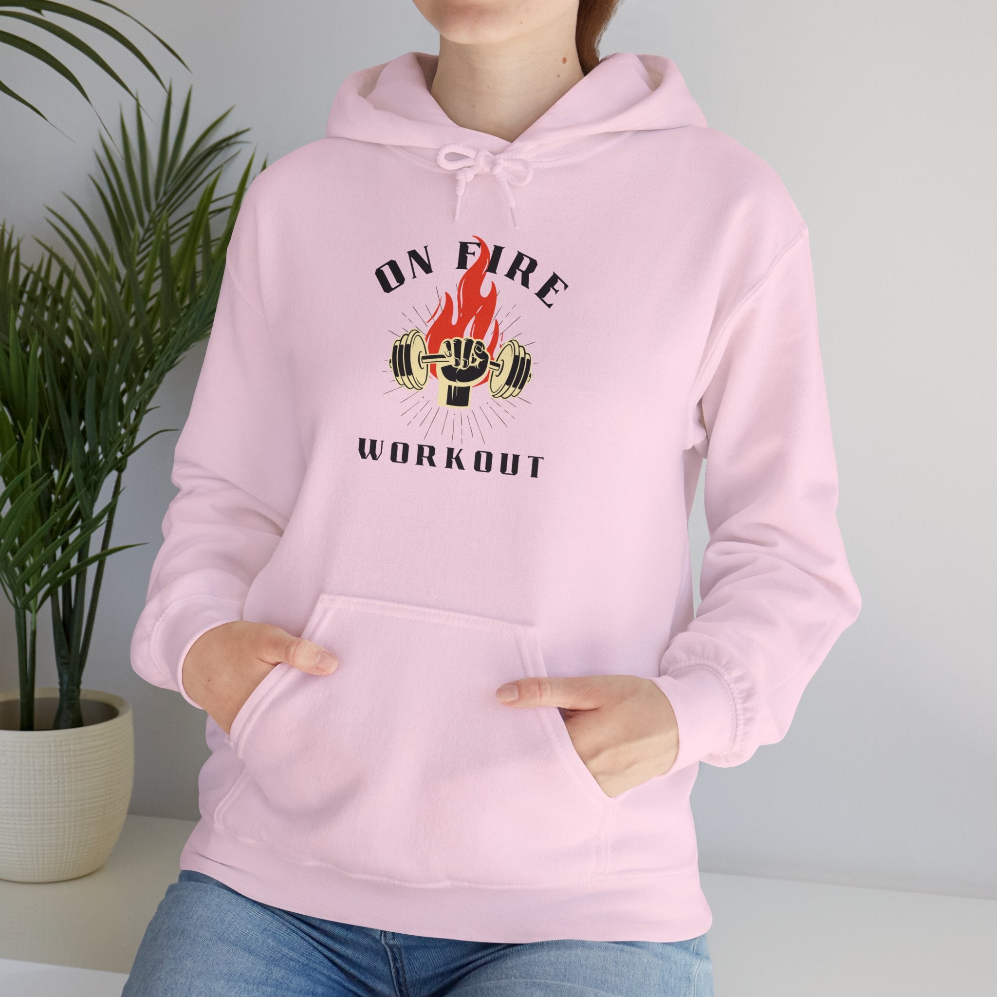 On Fire Workout Unisex Heavy Blend™ Hooded Sweatshirt