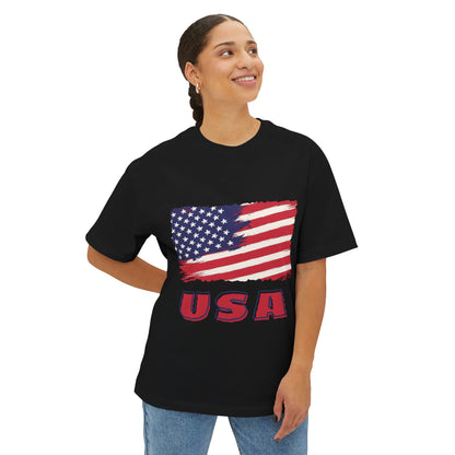 USA Unisex Oversized Boxy Tee