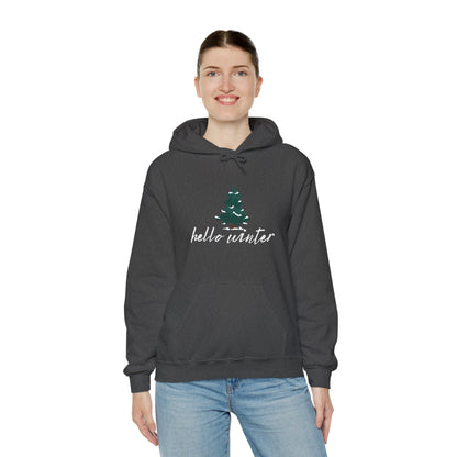 Hello Winter Unisex Heavy Blend™ Hooded Sweatshirt