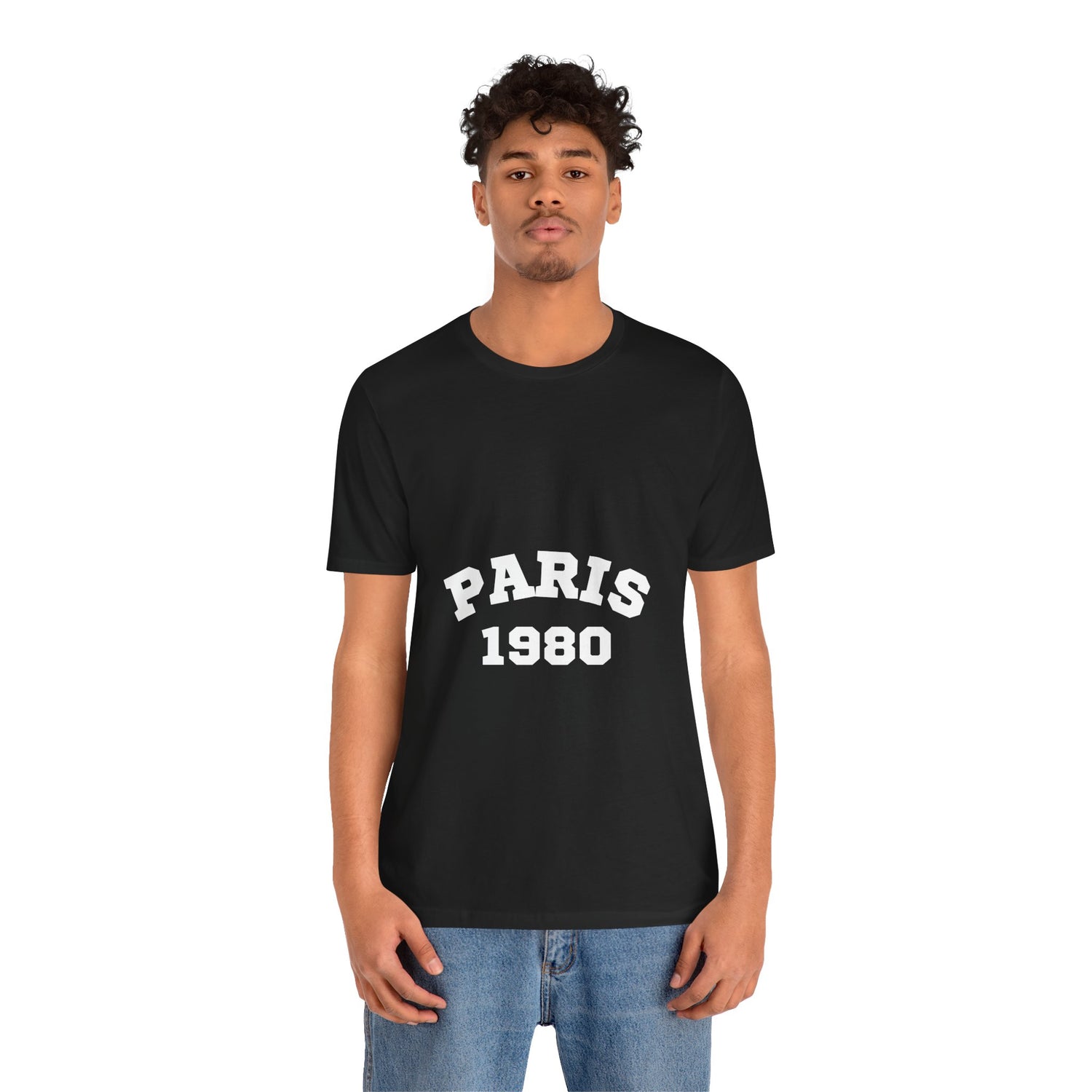 Paris 1980 Unisex Jersey Short Sleeve Tee