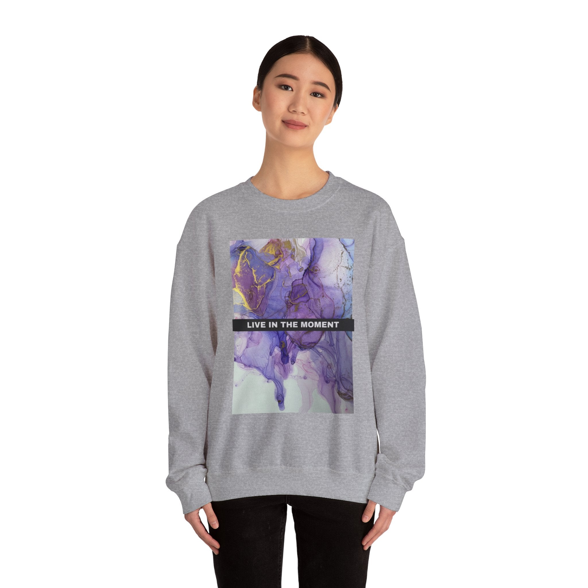 Live in the Moment Unisex Heavy Blend™ Crewneck Sweatshirt