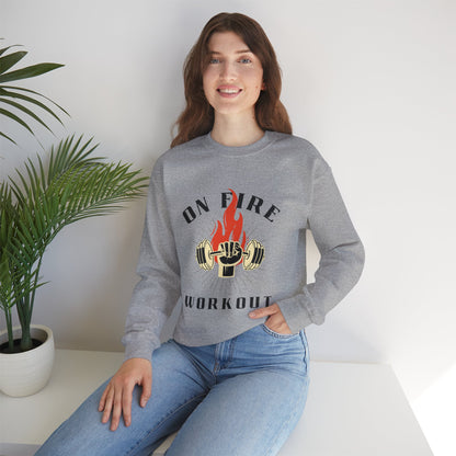 On Fire Workout Heavy Blend™ Crewneck Sweatshirt